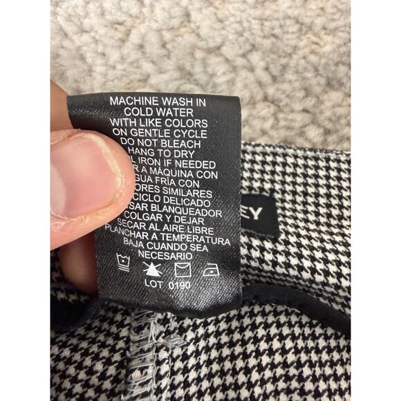 Hilary Radley Size XXL Houndstooth Flat Front Straight Leg Stretch Pants - Picture 8 of 9